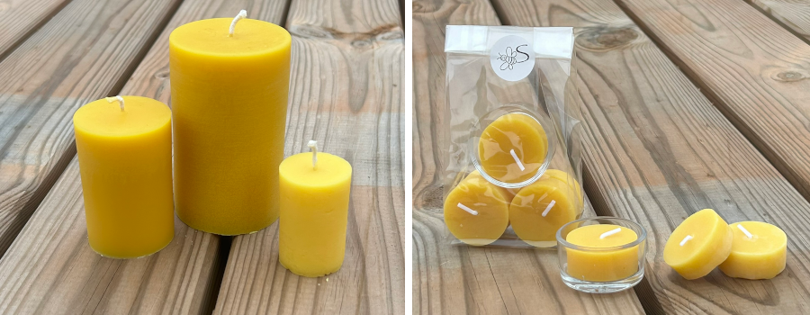 Kerzen aus Bienenwachs
